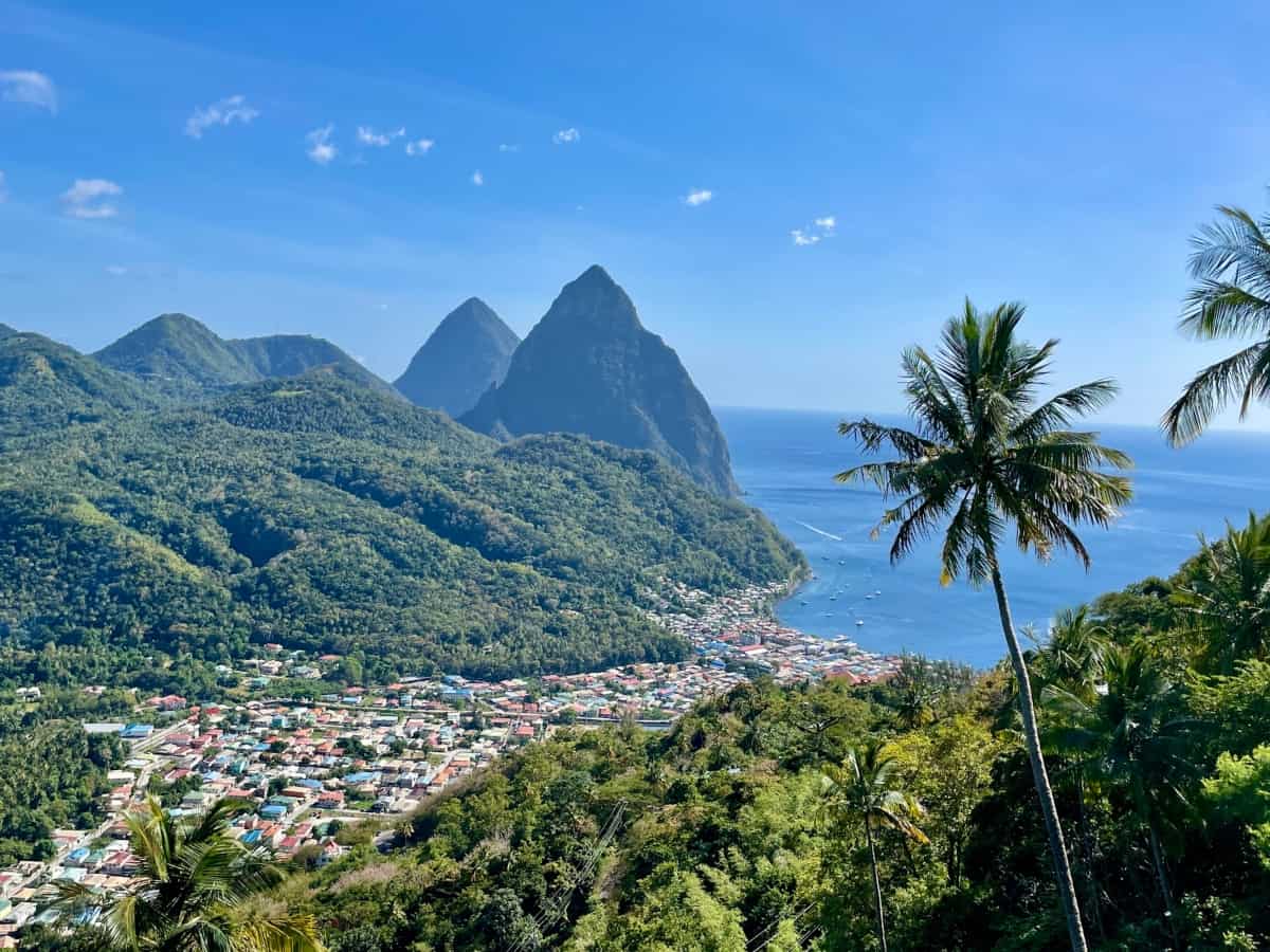 Soufriere Piton View in in St. Lucia